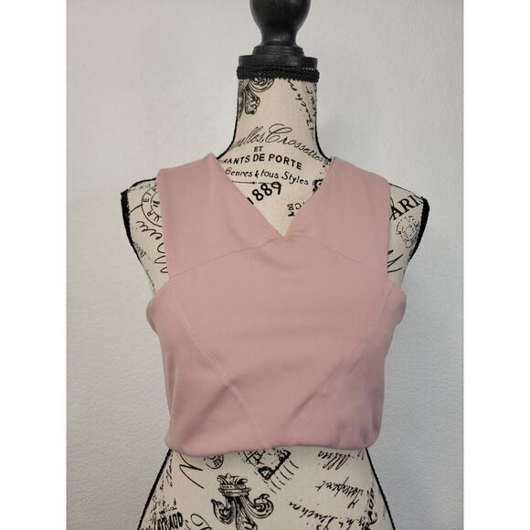 Free People Movement Sport Bra Bralette Cross Back Cami Sz M Dusty Pink Top - Picture 2 of 10